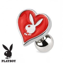 Piercing tragus playboy As de carreau rouge TRA065R 7.20€