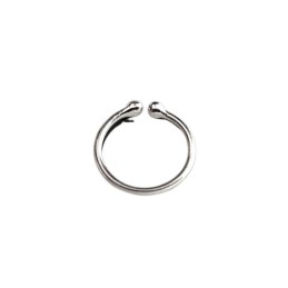 Faux piercing anneau 4mm ou 8mm plaqué argent sans perçage FA064 5.50€