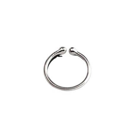 Faux piercing anneau 4mm ou 8mm plaqué argent sans perçage FA064 5.50€