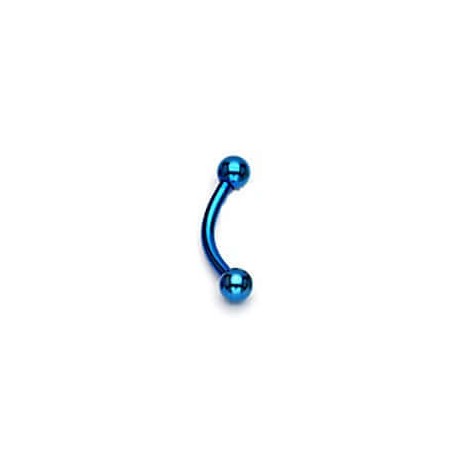 Piercing Arcade 10mm acier anodisé bleu ARC015B