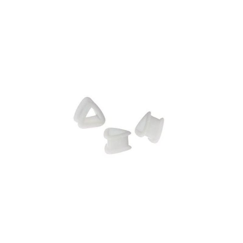 Piercing tunnel 4mm à 16mm silicone triangle PL046 à partir de 3.99€