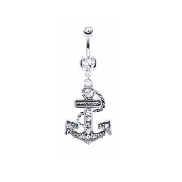 Piercing nombril pendentif ancre NOM006 8.50€