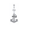 Piercing nombril pendentif ancre NOM006 8.50€