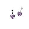 Piercing nombril avec un cœur léopard acrylique violet NOM199VI 5.50€