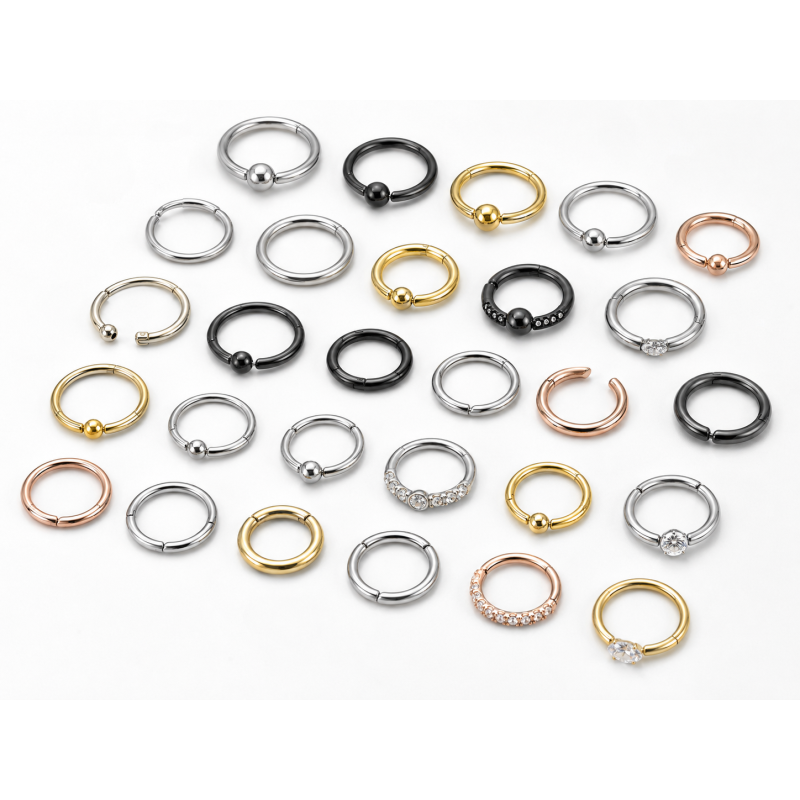 Lot de 100 anneaux piercing aléatoires pour revendeurs – Piercing Alice