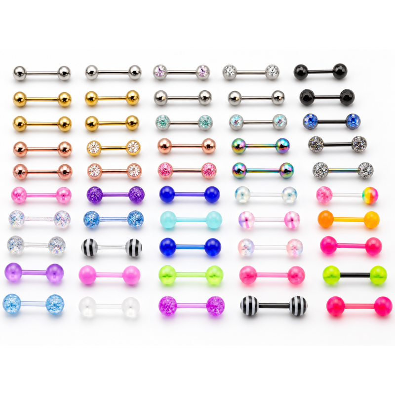 Lot de 100 piercings langue aléatoires pour revendeurs – Piercing Alice 60.00€