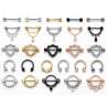 Lot de 100 piercings tétons aléatoires pour revendeurs – Piercing Alice
