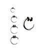 Piercing Corne 1,6mm à 8mm acier chirurgical COR002 à partir de 4.85€ sur piercing-alice.fr