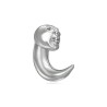 Piercing 4mm écarteur corne acier  COR007 7.50c€