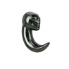 Piercing 4mm ou 6mm écarteur corne acier noir COR010 7.50€