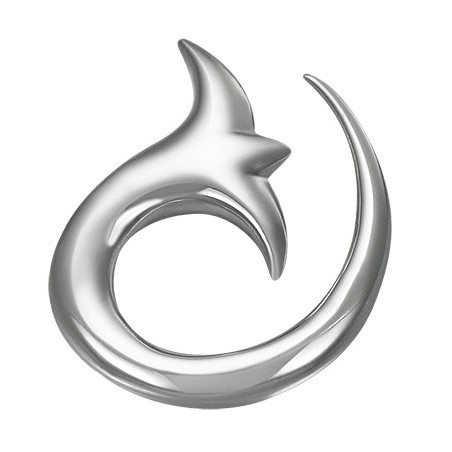 Piercing corne 5mm fleur de lys  acier chirurgical COR009 7.50€
