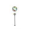 Piercing nez 6mm en argent 925 avec cristal aurore boréal NZ115 5.25€