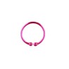 Anneau ouvert 10mm faux piercing  rose fluo FA099P 5.60€
