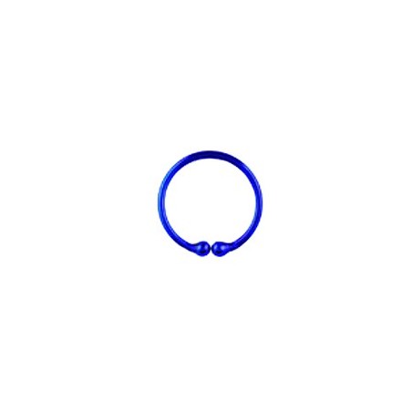 Anneau ouvert 10mm faux piercing bleu électrique FA099B